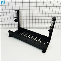 Retractable under-desk cable tray Perforation-free desk cable tray Cable tray insert and arrange wire storage rack